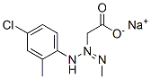 sodium [3-(4-chloro-2-methylphenyl)-1-methyltriazen-2-yl]acetate  Struktur