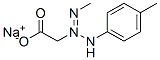 [1-メチル-3-(4-メチルフェニル)-2-トリアゼノ]酢酸ナトリウム 化学構造式