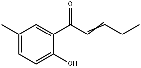 1-(2-Hydroxy-5-methylphenyl)-2-penten-1-one Struktur