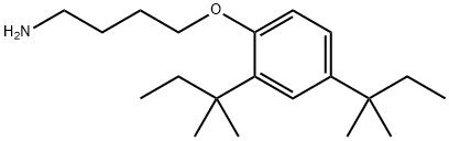 4-(2,4-ジ-tert-アミルフェノキシ)ブチルアミン 化学構造式