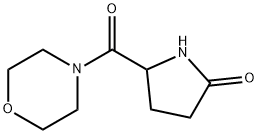 4-[(5-oxo-2-pyrrolidinyl)carbonyl]morpholine Structure