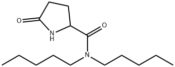 5-oxo-N,N-dipentylpyrrolidine-2-carboxamide Struktur
