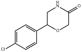 6-(4-クロロフェニル)-3-モルホリノン 化学構造式