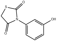 3-(3-HYDROXYPHENYL)-1,3-THIAZOLIDINE-2,4-DIONE Struktur