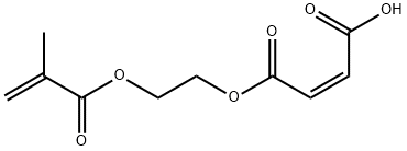 (Z)-4-[2-(メタクリロイルオキシ)エトキシ]-4-オキソ-2-ブテン酸 化学構造式