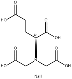N,N-BIS(CARBOXYMETHYL)-L-GLUTAMIC ACID TETRASODIUM SALT Struktur