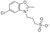 3-(5-CHLORO-2-METHYL-1,3-BENZOTHIAZOL-3-IUM-3-YL)-1-PROPANESULFONATE HYDRATE Struktur