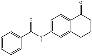 N-(5-氧代-5,6,7,8-四氢萘-2-基)苯甲酰胺 结构式