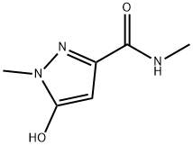 1H-Pyrazole-3-carboxamide,  5-hydroxy-N,1-dimethyl- Struktur