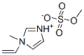 1-methyl-1-vinyl-1H-imidazolium methyl sulphate Struktur