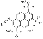 8-イソチオシアナトピレン-1,3,6-トリスルホン酸三ナトリウム塩 化学構造式