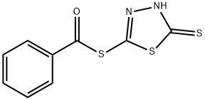 チオ安息香酸S-(5-メルカプト-1,3,4-チアジアゾール-2-イル) 化学構造式