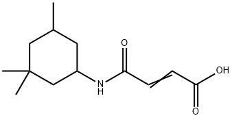 N-(3,3,5-トリメチルシクロヘキシル)マレインアミド酸 化学構造式