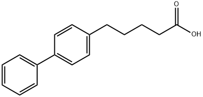 5-(4-ビフェニリル)吉草酸 化学構造式
