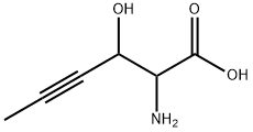 2-Amino-3-hydroxy-4-hexynoic acid Structure