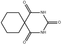 スピロ[ピリミジン-5,1'-シクロヘキサン]-2,4,6(1H,3H,5H)-トリオン 化学構造式