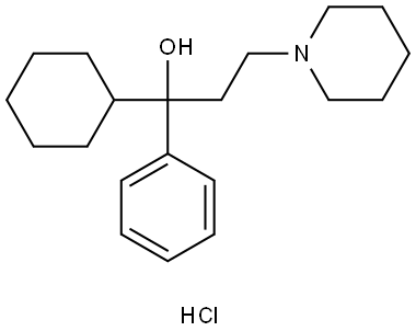 Trihexyphenidyl Hydrochloride Structure