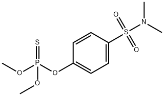 チオりん酸O,O-ジメチルO-[4-[(ジメチルアミノ)スルホニル]フェニル] 化学構造式