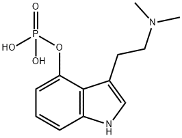 りん酸3-[2-(ジメチルアミノ)エチル]-1H-インドール-4-イル 化学構造式