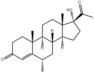 甲孕酮,520-85-4,结构式