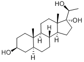 5-ALPHA-PREGNAN-3-BETA, 17,20-ALPHA-TRIOL,520-86-5,结构式