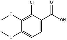2-氯-3,4-二甲氧基苯甲酸 结构式