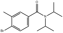 4-BROMO-N,N-DIISOPROPYL-3-METHYLBENZAMIDE Struktur