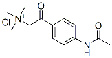 (4-acetamidophenacyl)trimethylammonium chloride Struktur