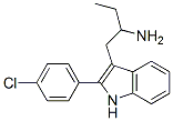 3-(2-Aminobutyl)-2-(p-chlorophenyl)-1H-indole Struktur