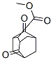 4,8-ジオキソ-2-アダマンタンカルボン酸メチル 化学構造式