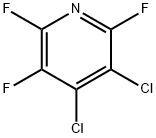 3,4-ジクロロ-2,5,6-トリフルオロピリジン 化学構造式