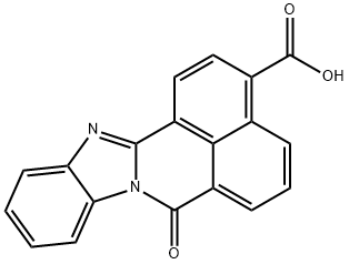 7-OXO-7H-BENZIMIDAZO[2,1-A]BENZ[DE]ISOQUINOLINE-3-CARBOXYLIC ACID ACETATE Struktur