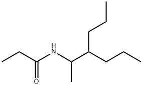 N-(1-Methyl-2-propylpentyl)propionamide Struktur