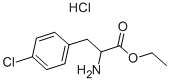 DL-4-氯苯丙氨酸乙酯盐酸盐, 52031-05-7, 结构式