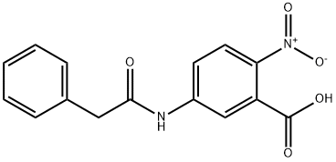 2-NITRO-5-(PHENYLACETYLAMINO)-BENZOIC ACID Struktur
