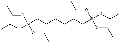 1,6-双(三乙氧基硅基)己烷 结构式