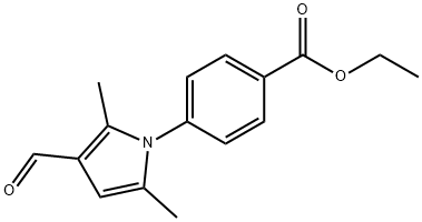 4-(3-甲酰基-2,5-二甲基-1H-吡咯-1-基)苯乙酯, 52034-37-4, 结构式