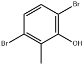 3,6-Dibromo-2-methylphenol Structure