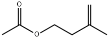 3-メチル-3-ブテン-1-イル=アセタート 化学構造式