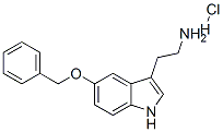 5-(フェニルメトキシ)-1H-インドール-3-エタンアミン·塩酸塩 化学構造式