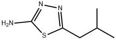 5-异丁基-[1,3,4]噻唑-2-胺 结构式
