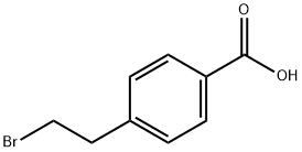 4-(2-ブロモエチル)安息香酸 化学構造式
