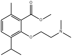 3-[2-(Dimethylamino)ethoxy]-p-cymene-2-carboxylic acid methyl ester Struktur