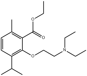 3-[2-(Diethylamino)ethoxy]-p-cymene-2-carboxylic acid ethyl ester Structure