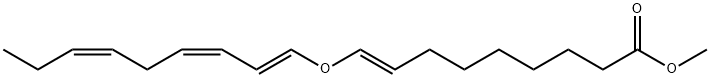 (E)-9-[[(1E,3Z,6Z)-1,3,6-Nonatrienyl]oxy]-8-nonenoic acid methyl ester 结构式