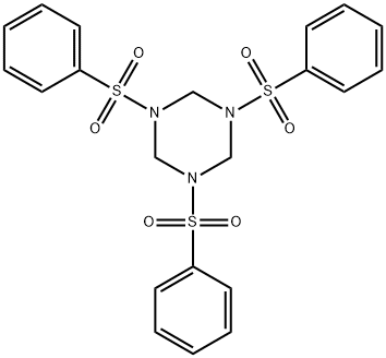 1,3,5-tris(benzenesulfonyl)-1,3,5-triazinane 结构式