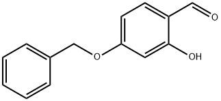 4-ベンジルオキシ-2-ヒドロキシベンズアルデヒド 化学構造式