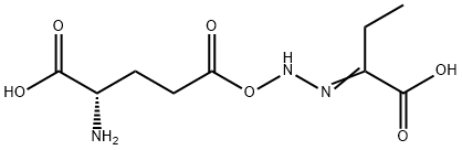 alpha-ketobutyric acid gamma-glutamyl hydrazone Struktur
