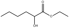 2-ヒドロキシヘキサン酸エチル 化学構造式