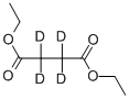 丁二酸二乙酯-2,2,3,3-D4, 52089-62-0, 结构式
